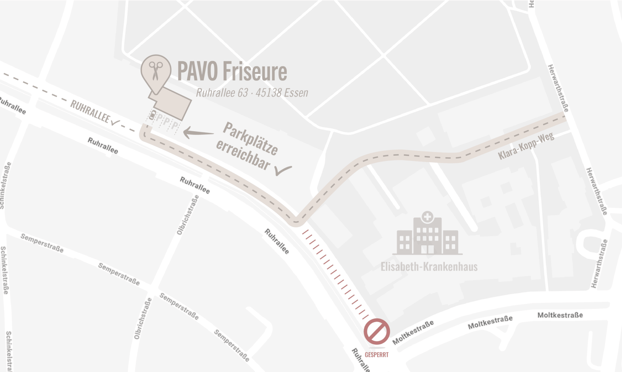 Anfahrt trotz Baustelle ganz einfach